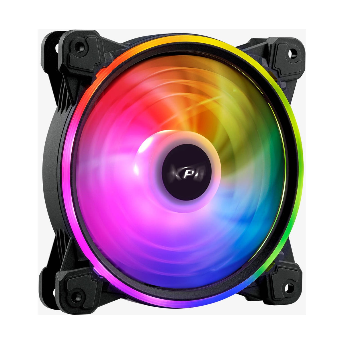 Ventilador XPG Hurricane 120 ARGB PWM 120 mm con Iluminación ARGB (HURRICANE120ARGBPWM-BKCWW)