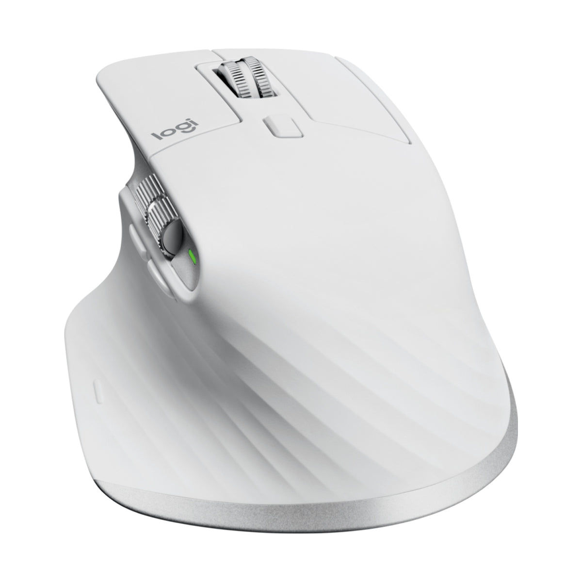 Mouse Logitech MX MASTER 3S Bluetooth/2.4 GHz óptico 8000 DPI 7 botones silencioso Plata, Blanco (910-006562)