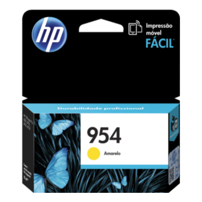 Cartucho de Tinta HP Original 954 Amarillo – Para OfficeJet Pro 7740, OfficeJet Pro 8210, OfficeJet Pro 8710 (L0S56AL)