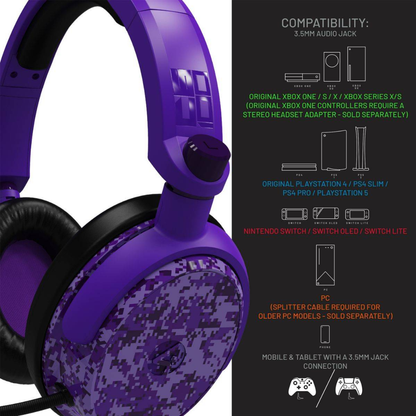 Auriculares 4Gamers C6-100CAMO-PUR-4G