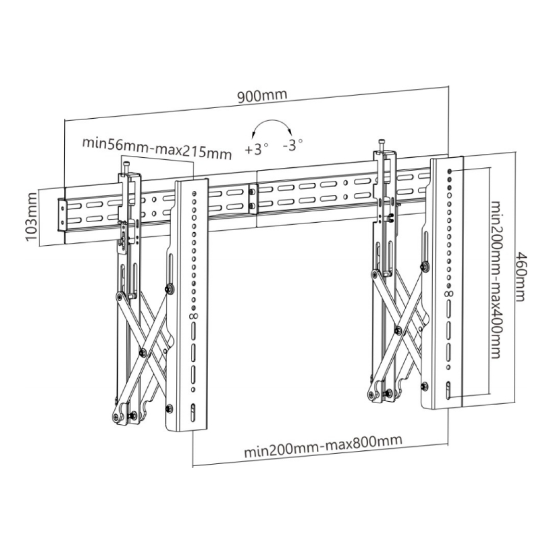 Soporte para Videowall OVALTECH OVW-3770