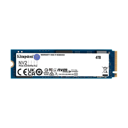SSD M.2 2280 NVMe Kingston Technology NV2 4 TB PCIe 4.0 x4 (SNV2S/4000G)