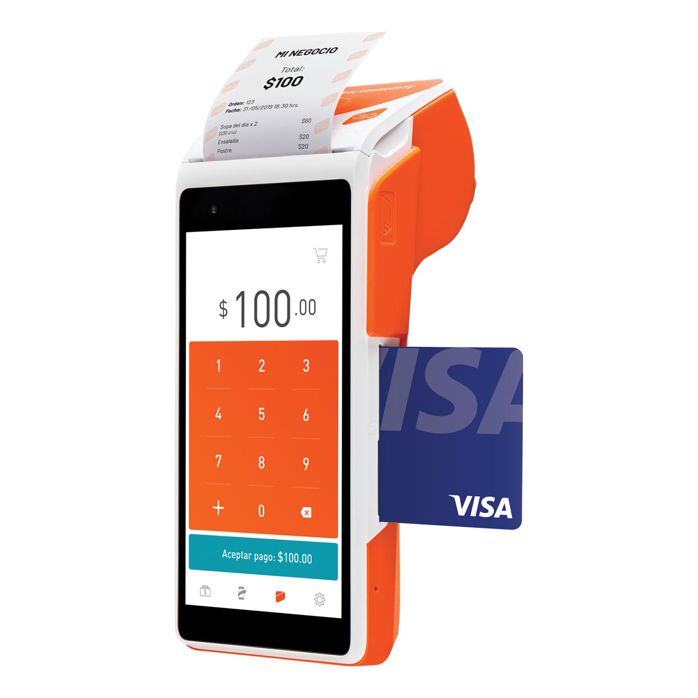 Dispositivo para Cobro con Tarjeta CLIP TOTAL