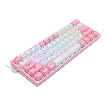 Teclado Mecánico Redragon Fizz Pro White/Pink