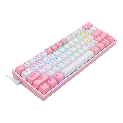 Teclado Mecánico Redragon Fizz Pro White/Pink