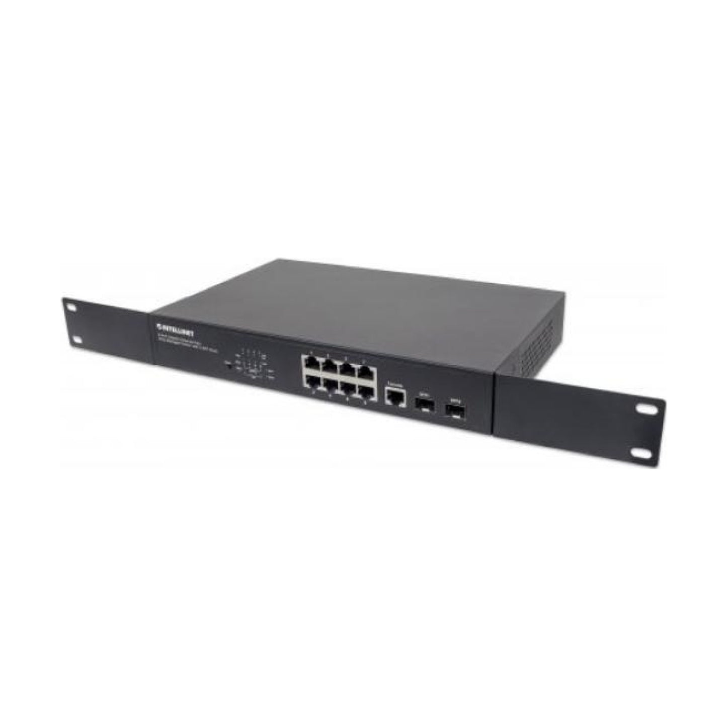 Switch INTELLINET  Administrable Gigabit Ethernet de 8 puertos PoE+ con 2 puertos