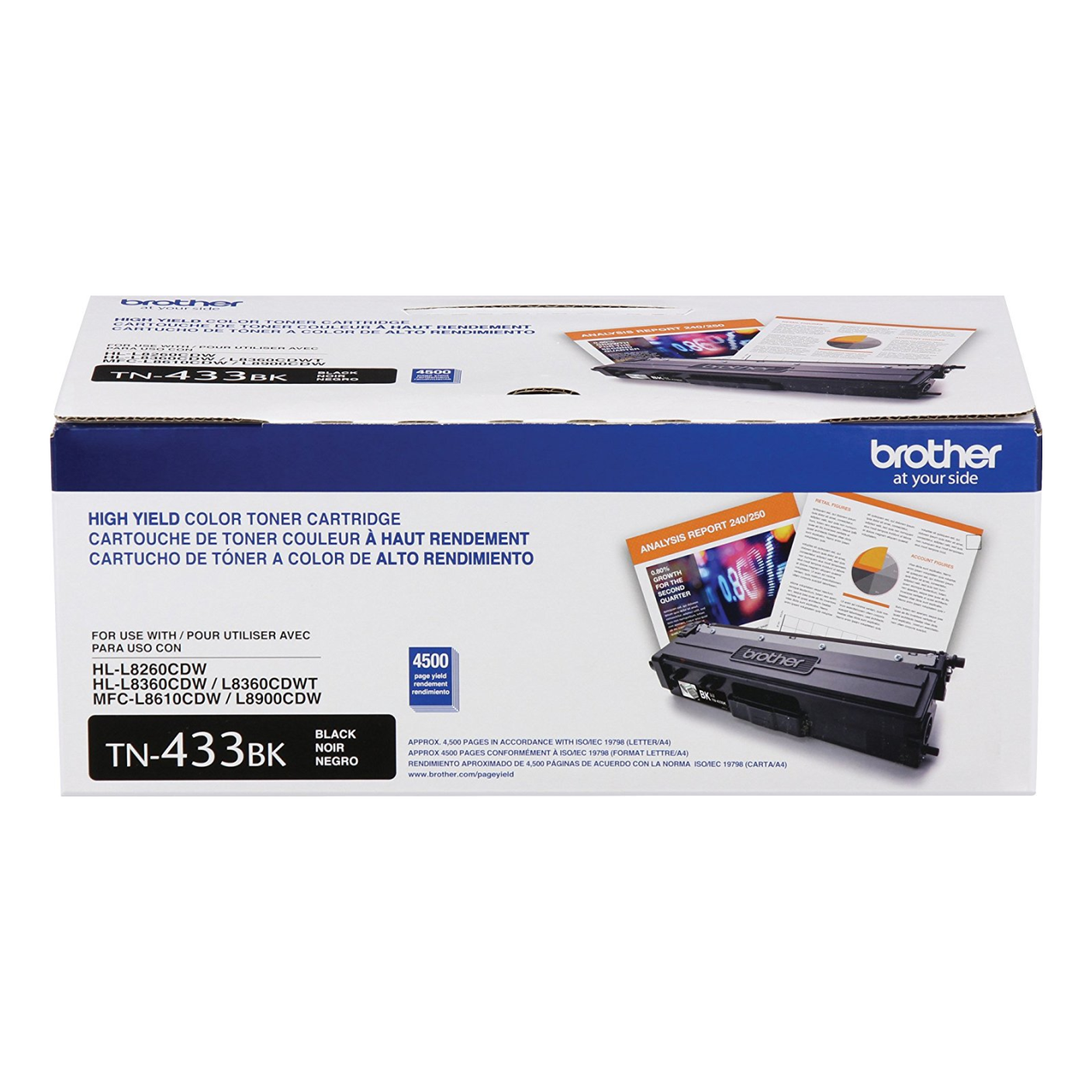 Tóner BROTHER TN433BK