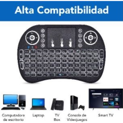 Teclado Mini Inalámbrico, Recargable, Ilumina BROBOTIX 963814