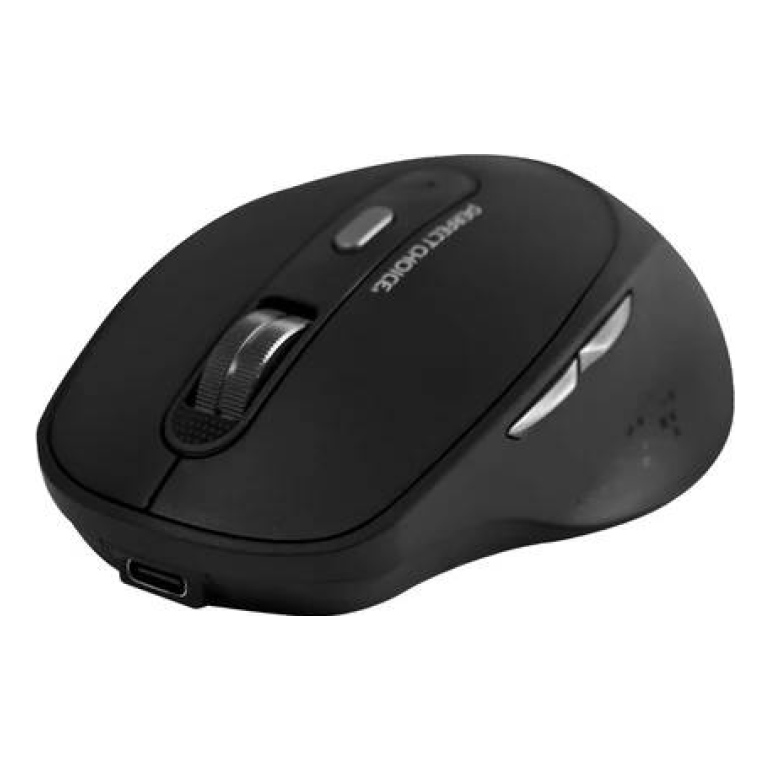 Mouse PERFECT CHOICE PC-045144 inalámbrico 2.4 GHz 1600 DPI 6 botones ergonómico Negro