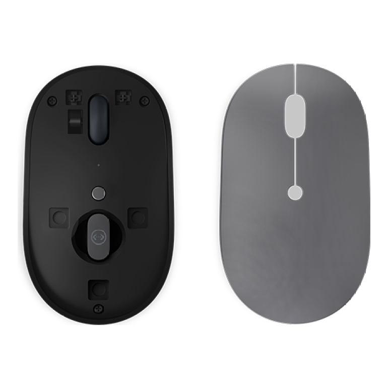 Mouse Lenovo 4Y51C21216 inalámbrico 2.4 GHz óptico 2400 DPI 5 botones Negro, Gris