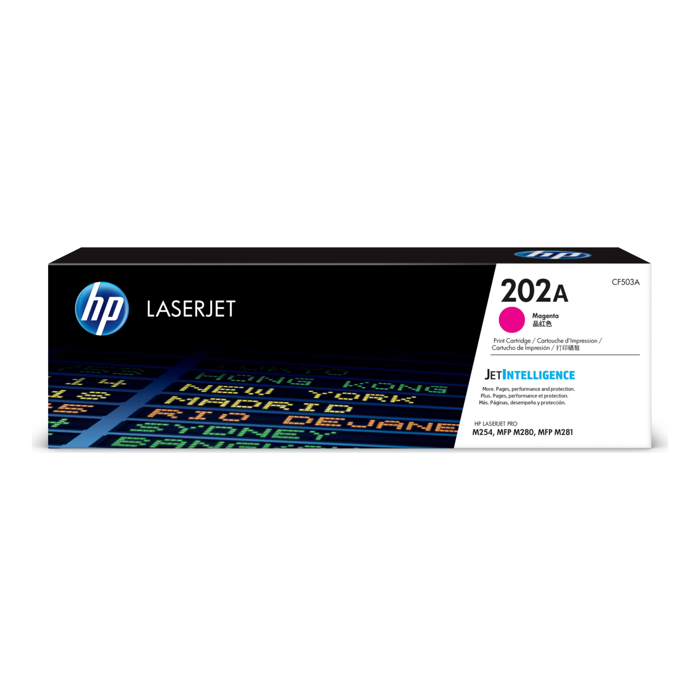 Tóner HP Original 202A Magenta – Para LaserJet Pro M254, LaserJet Pro M281, Color LaserJet Pro MFP M281 (CF503A)