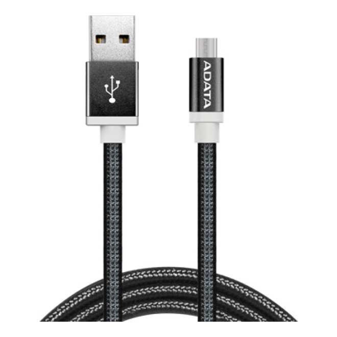 Cable Micro USB ADATA  AMUCAL-100CMK-CBK
