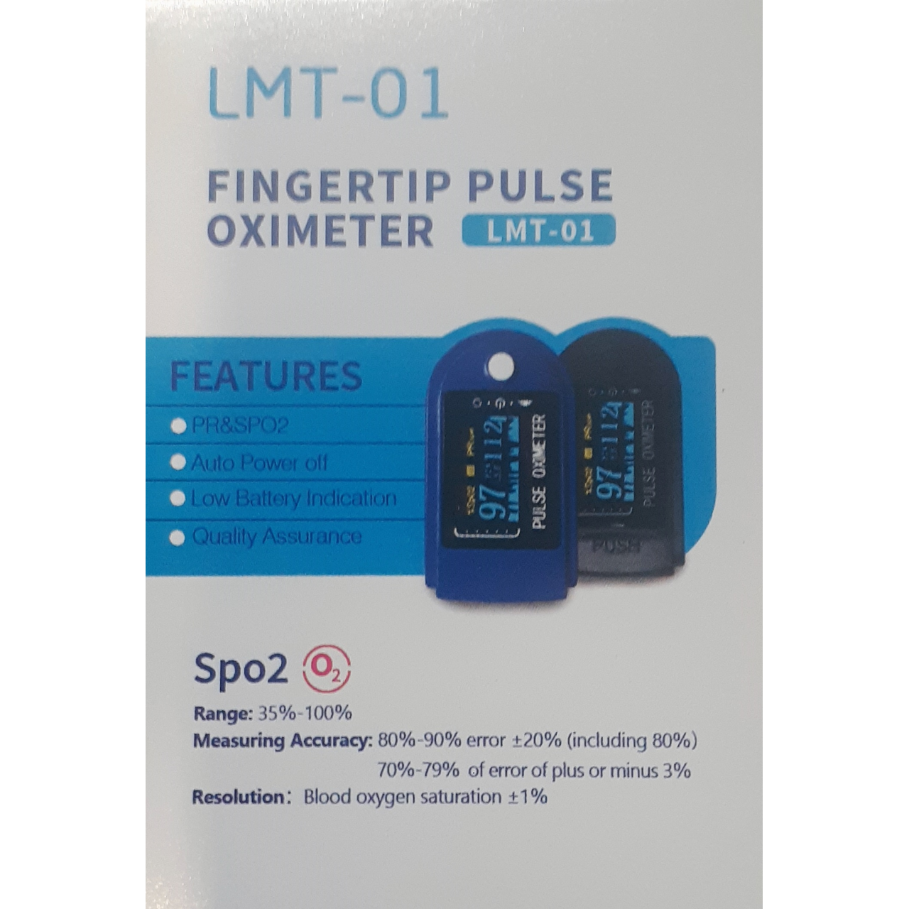 Oxímetro Sonolife Oxímetro de Pulso Mod (LMT-01)
