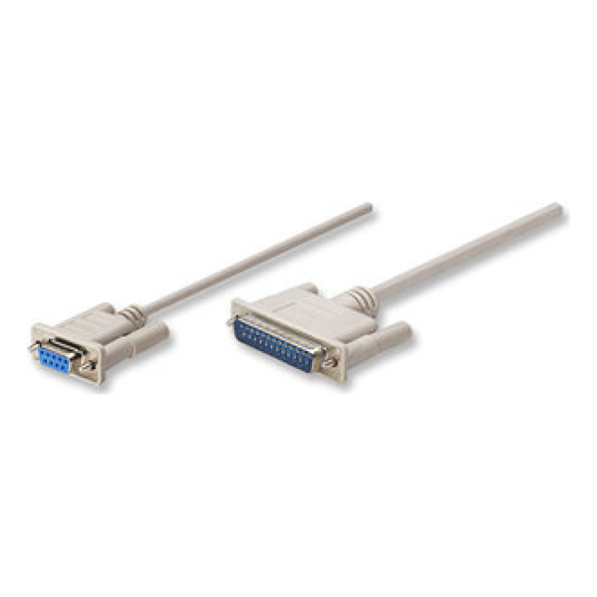 Cable Null Modem Serial MANHATTAN 314770