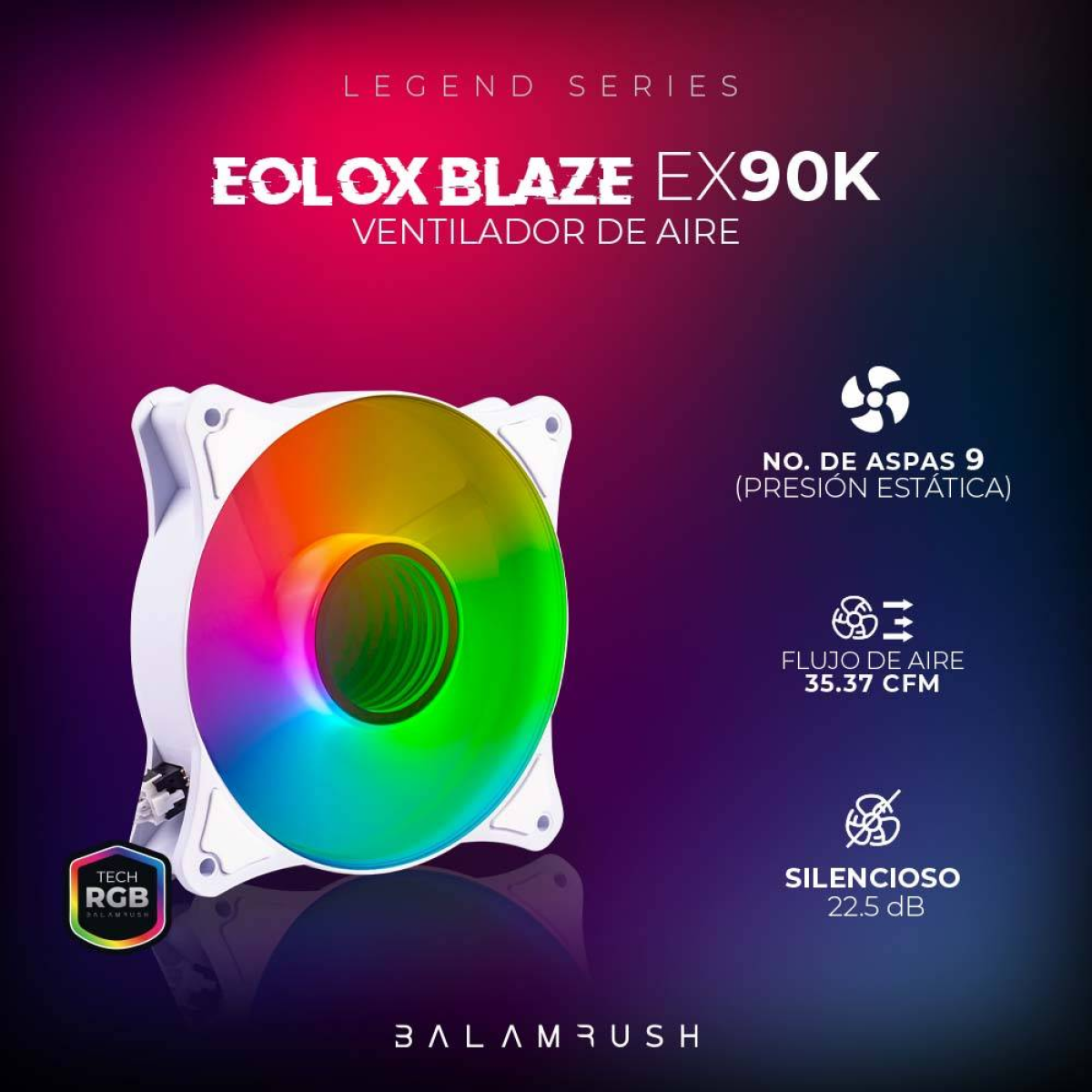 Ventilador Balam Rush EX90W