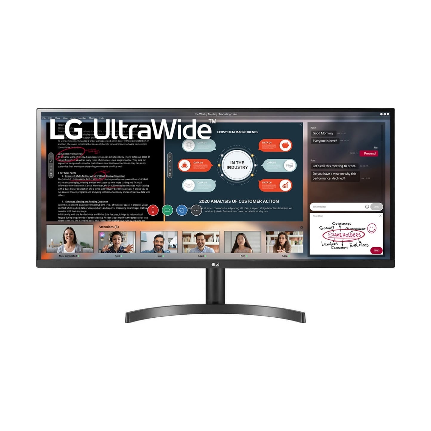 Monitor LG 34WP500-B.AWM