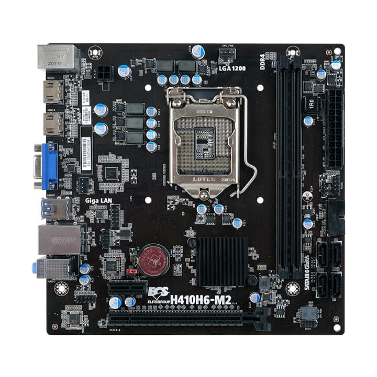 Motherboard ECS H410H6-M2 Socket LGA1200 Micro-ATX DDR4