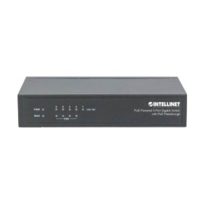 Switch INTELLINET 5 puertos Gigabit alimentado por PoE