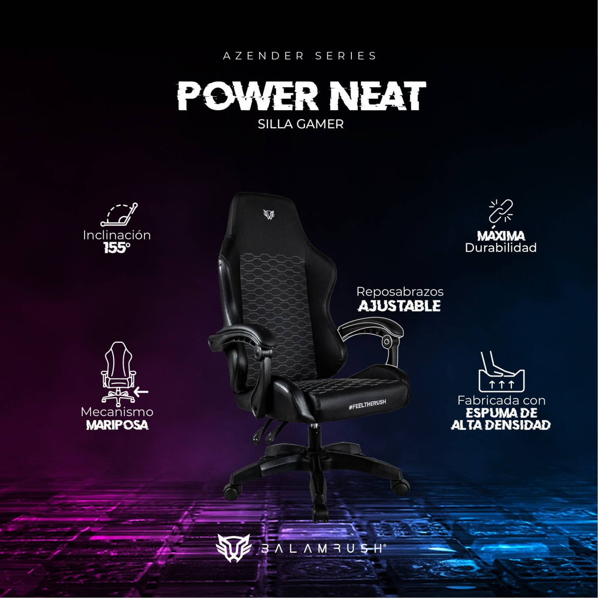 Silla Gaming Balam Rush Power Neat (BR-938181)