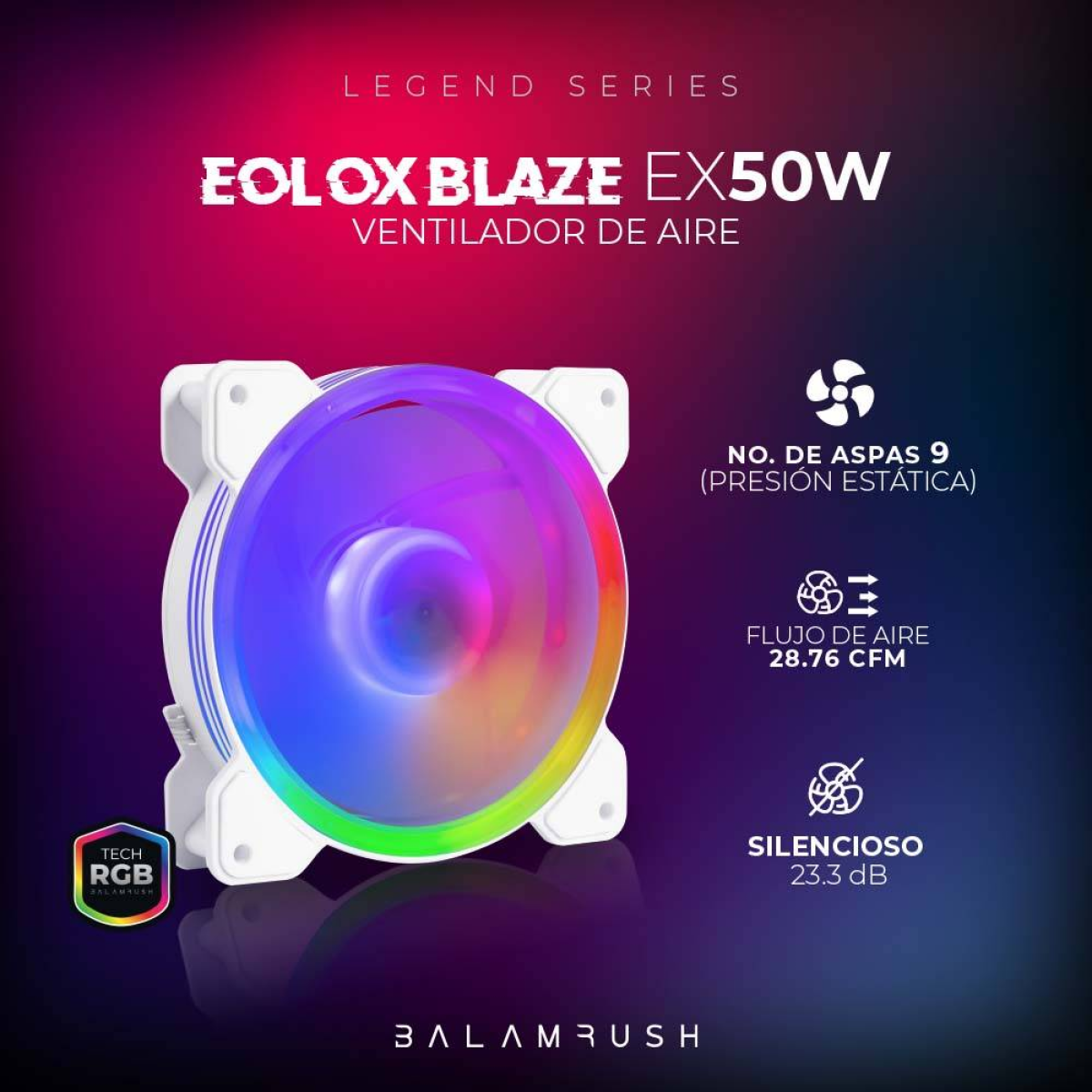 Ventilador Balam Rush EX50W