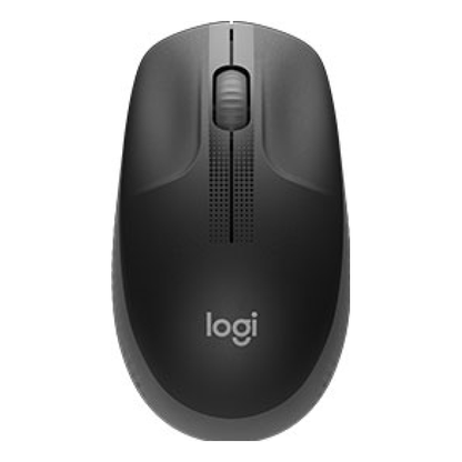 Mouse Logitech M190 inalámbrico 2.4 GHz óptico 1000 DPI 3 botones Negro, Carbón Vegetal (910-005902)