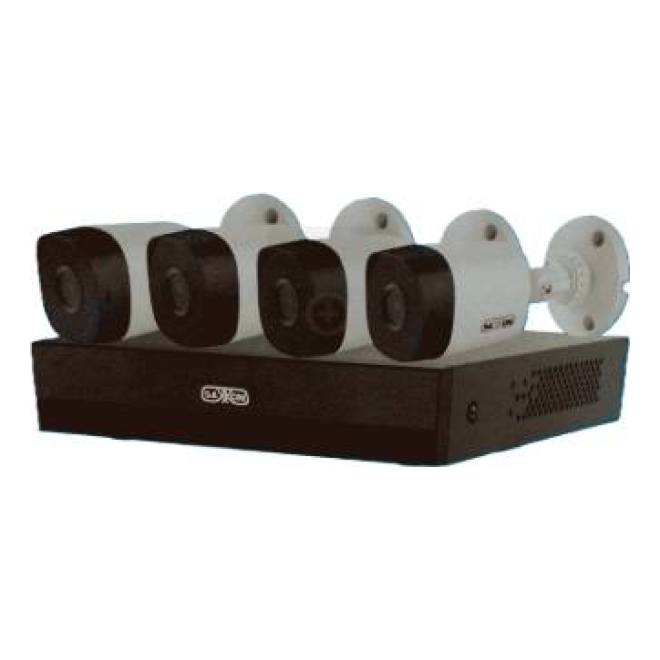 Kit de videovigilancia SAXXON SUA-KIT/XVR1E04-I/4-B10P-0280B