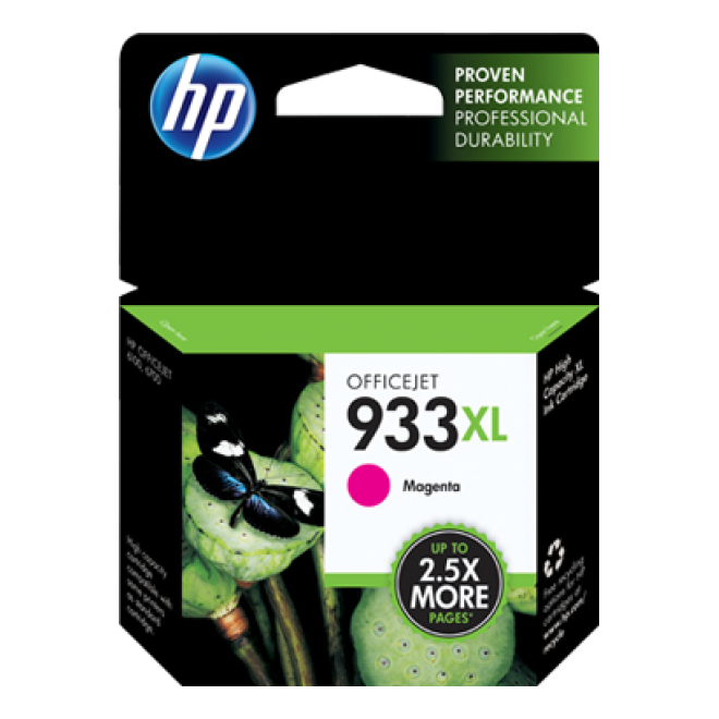 Cartucho de Tinta HP Original 933XL Magenta – Para OfficeJet 6100, OfficeJet 6600, OfficeJet 6700 (CN055A)