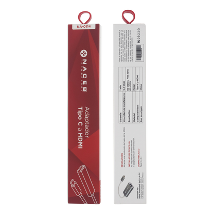 Adaptador Tipo C a HDM Naceb Technology NA-0114