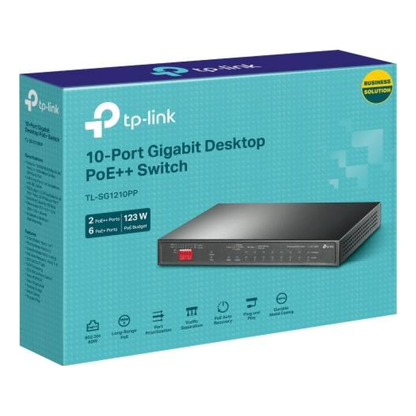 Conmutador  TP-LINK TL-SG1210PP