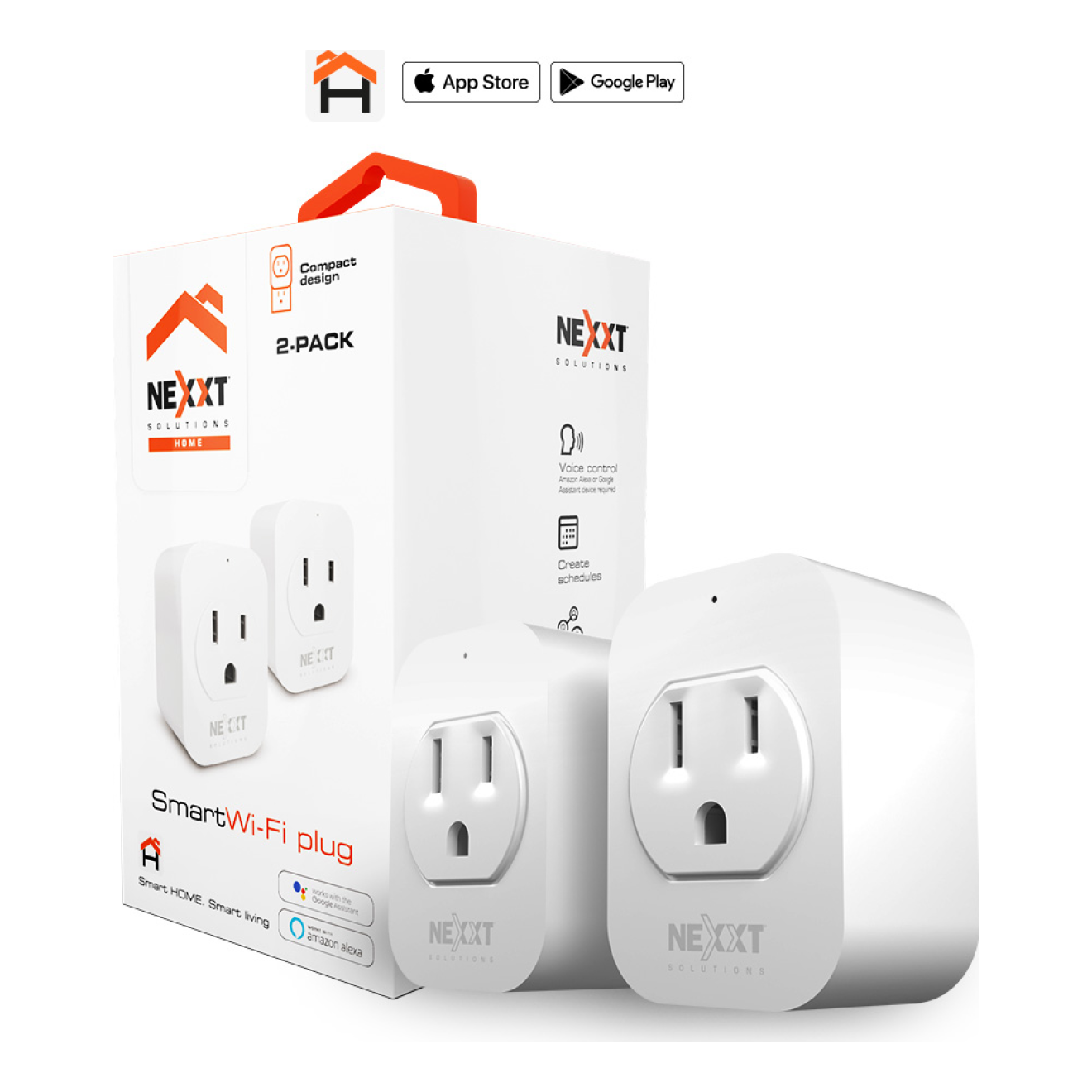 Enchufe Inteligente  Nexxt Solutions Home AHIWPSO4U1 2PK