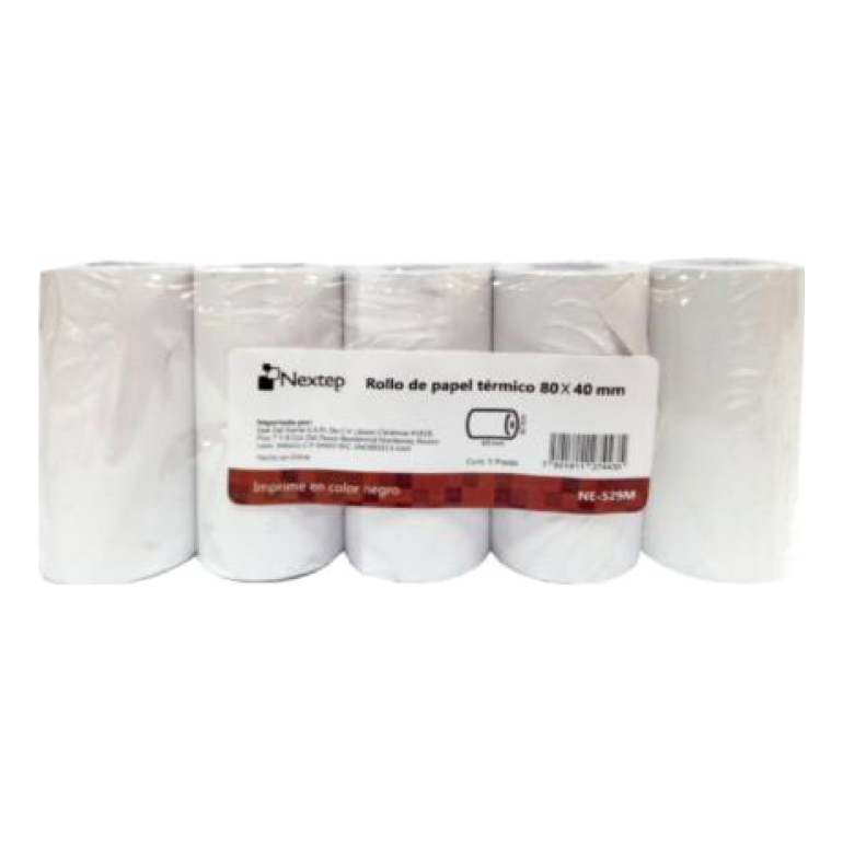 Rollo de papel térmico Nextep NE-529M