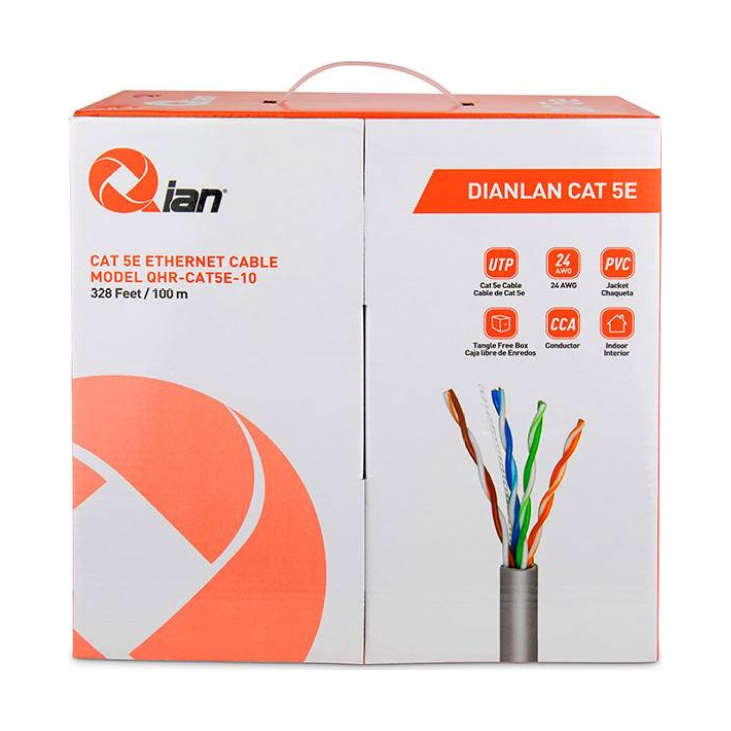 Cables para Video Vigilancia Qian QHR-CAT5E-10