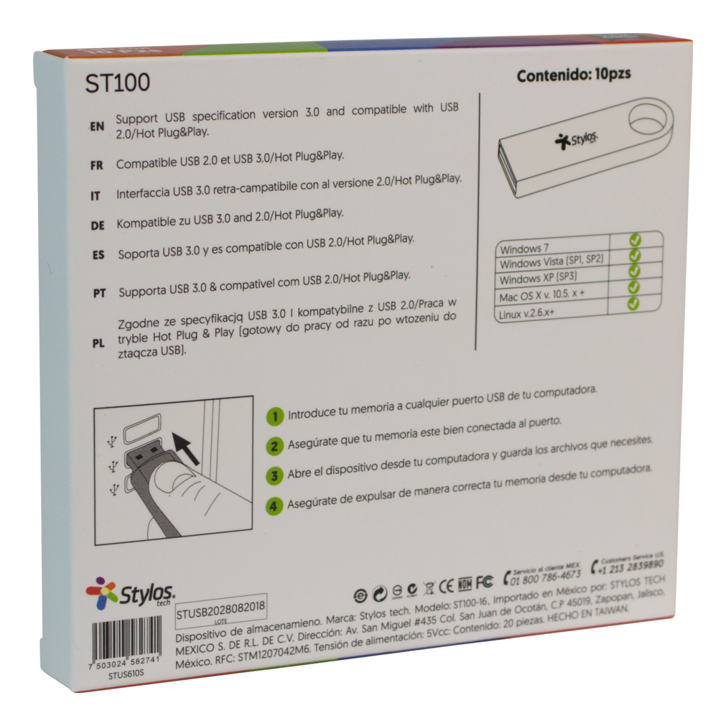 Memoria RAM Stylos STUSB1016