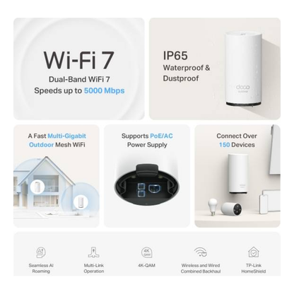 Extensores de Red TP-LINK Deco BE25-Outdoor(1-pack)