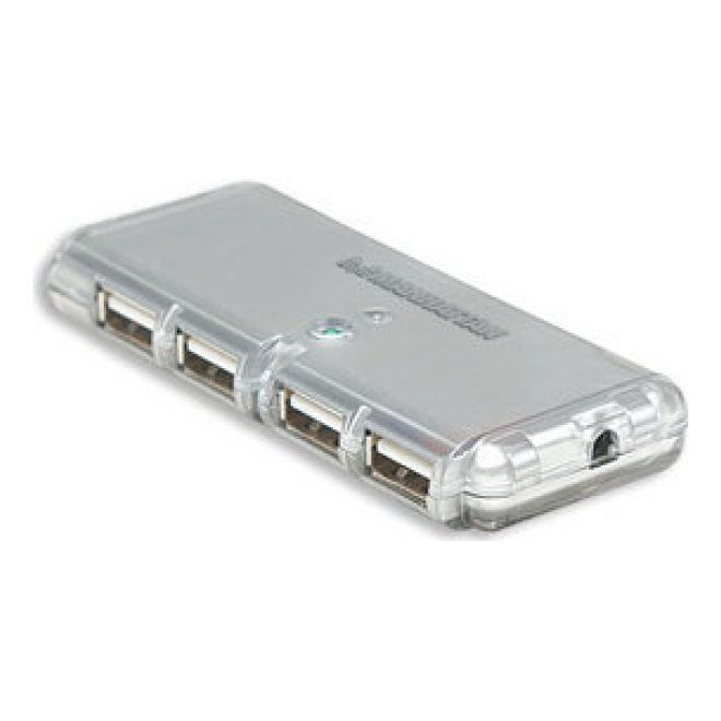 Hub USB MANHATTAN Hub de Bolsillo USB de Alta Velocidad 2.0 (160599)