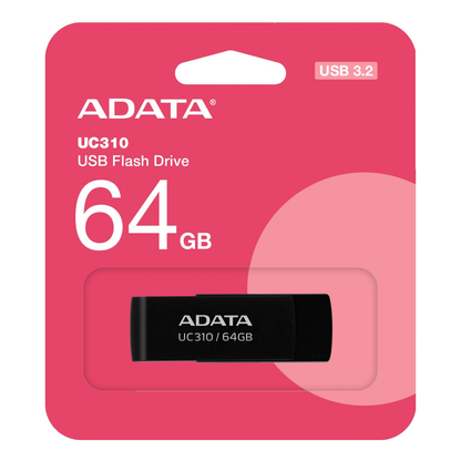 Memoria USB ADATA UC310 64 GB USB 3.2 Gen 1 (UC310-64G-RBK)
