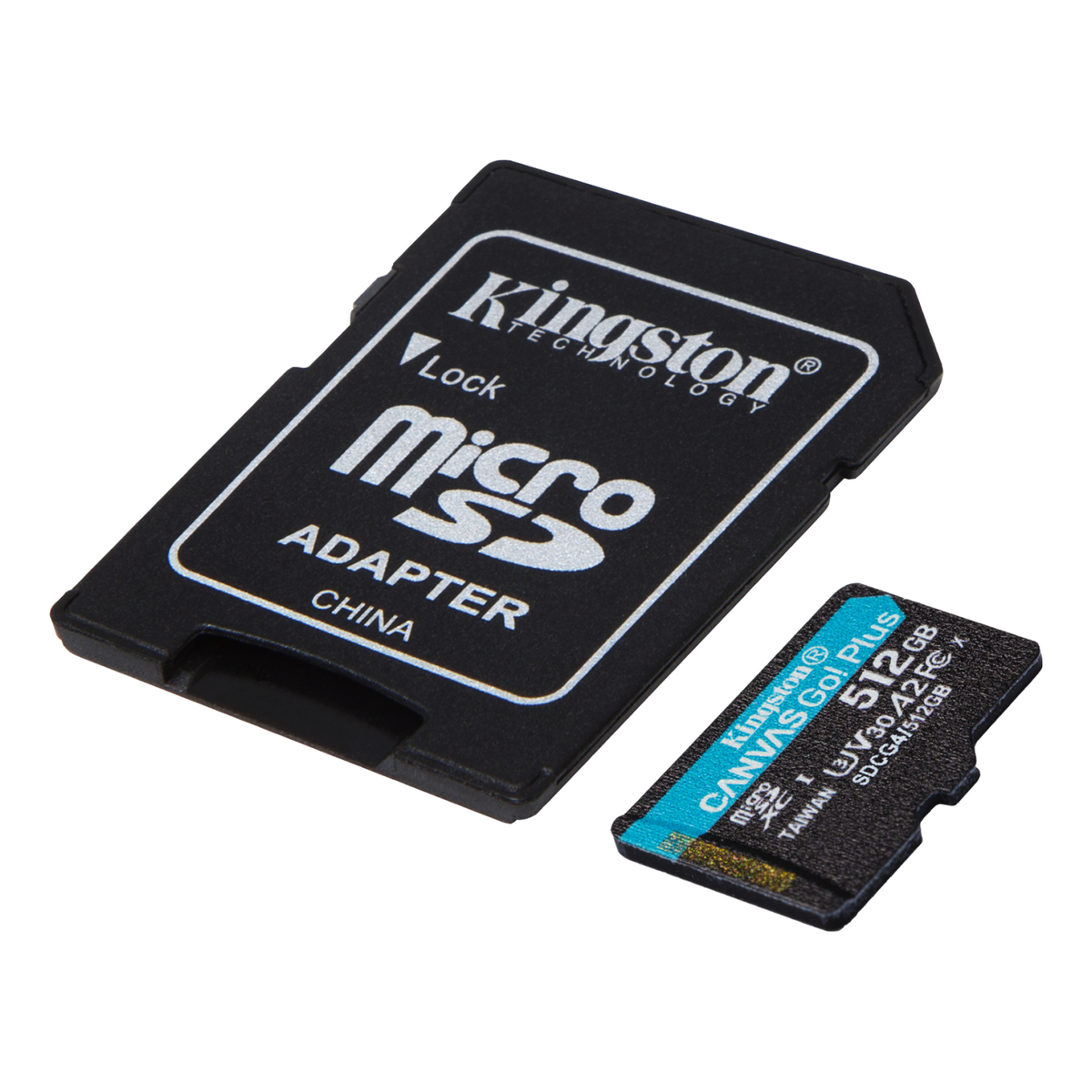 Tarjeta de Memoria microSDXC Kingston Technology Canvas Go! Plus Gen 4 512 GB lectura 200 MB/s escritura 160 MB/s (SDCG4/512GB)