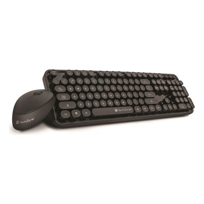 Teclado y Mouse Óptico Inalámbrico TECHZONE TZ19COMB01-INA