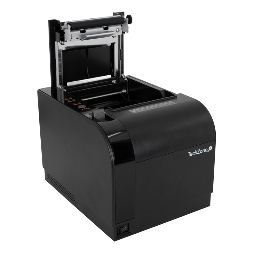 Impresora POS Térmica TECHZONE TZBE301 de 300 mm/s con USB, Serial, RJ45 y RJ11
