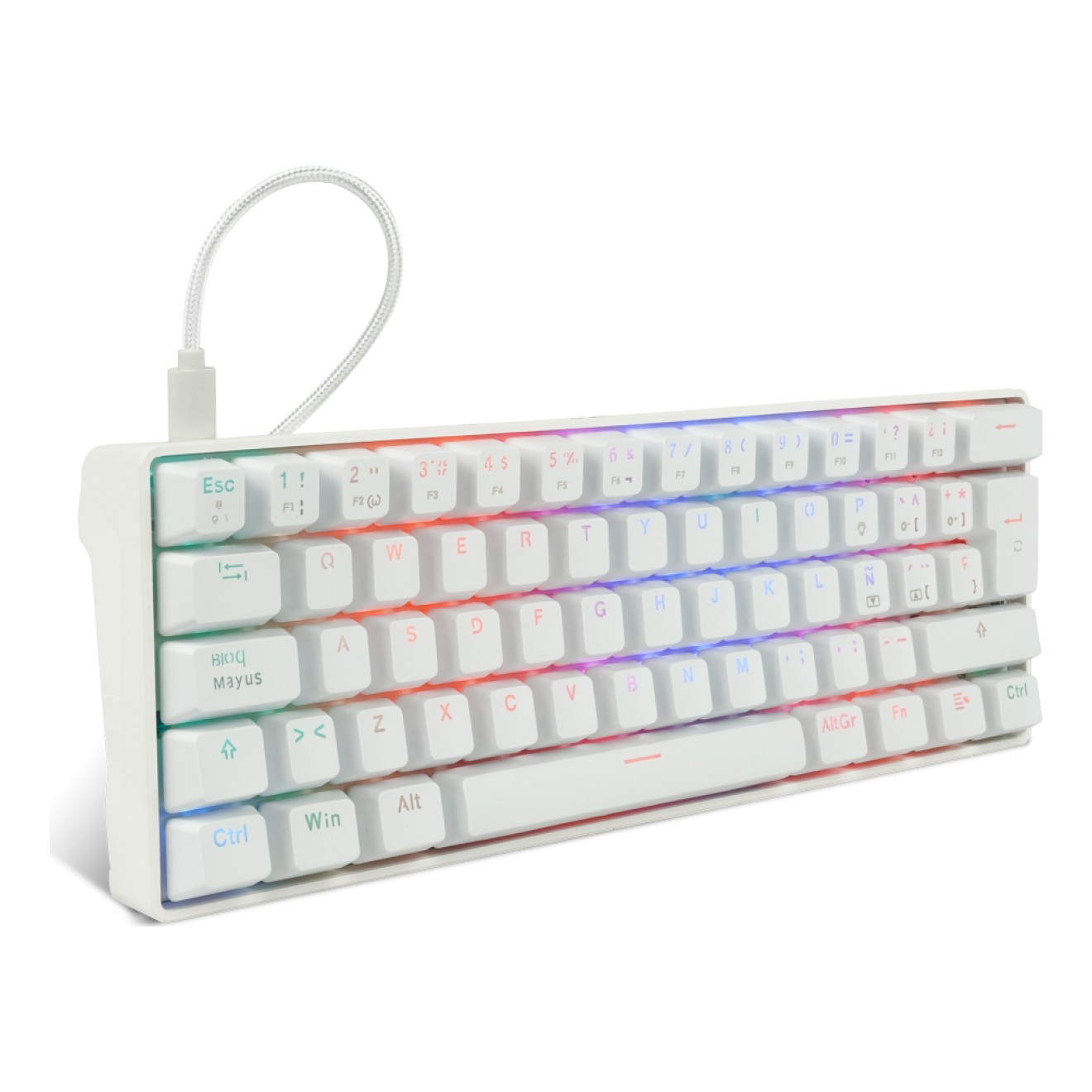 Teclado Mecánico GAME FACTOR KBG560-WH