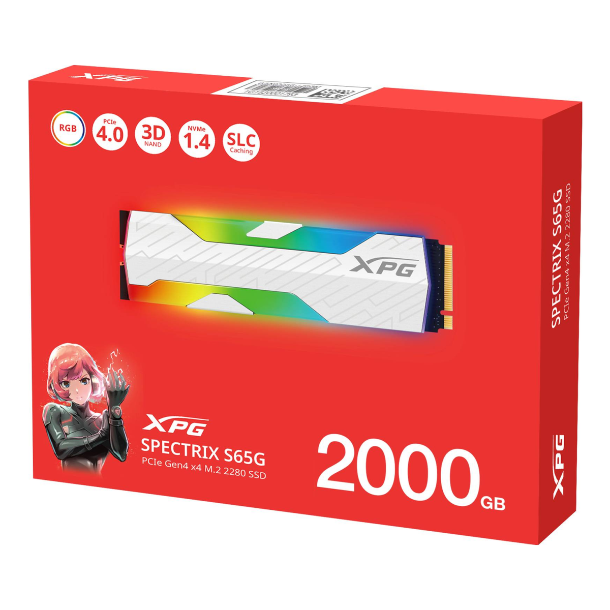 SSD M.2 NVMe ADATA Spectrix S65G 2 TB PCIe 4.0 x4 (SSPECTRIXS65G-2000G-CI)