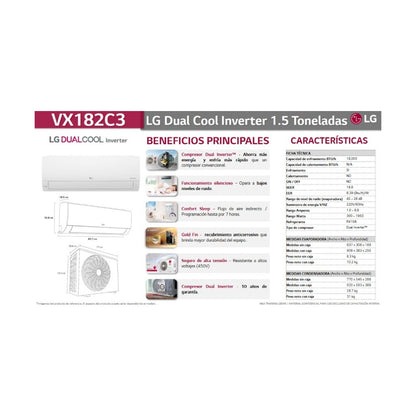 Aire Acondicionado LG VX182C3 