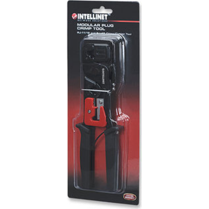 Pinza Crimpeadora INTELLINET para RJ45 Negro (210836)