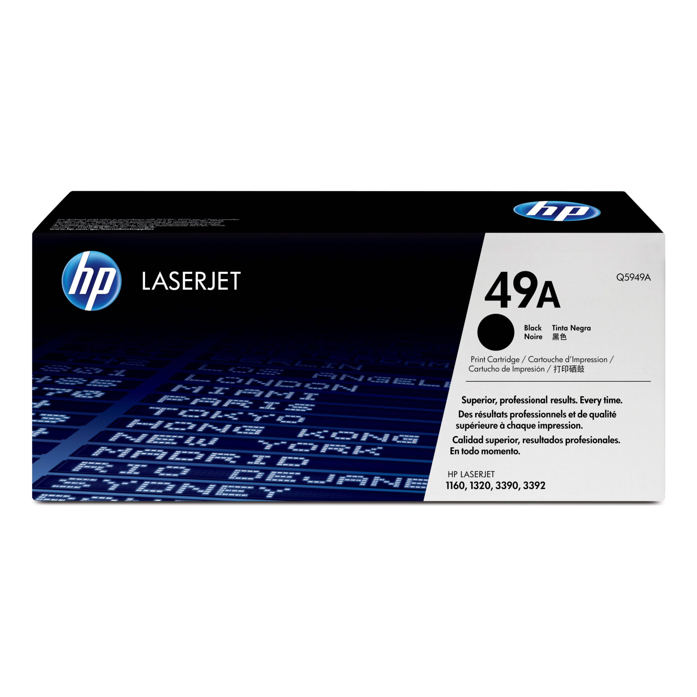 Tóner HP Original 49A Negro – Para LaserJet 1160, LaserJet 1320, LaserJet 3390 (Q5949A)