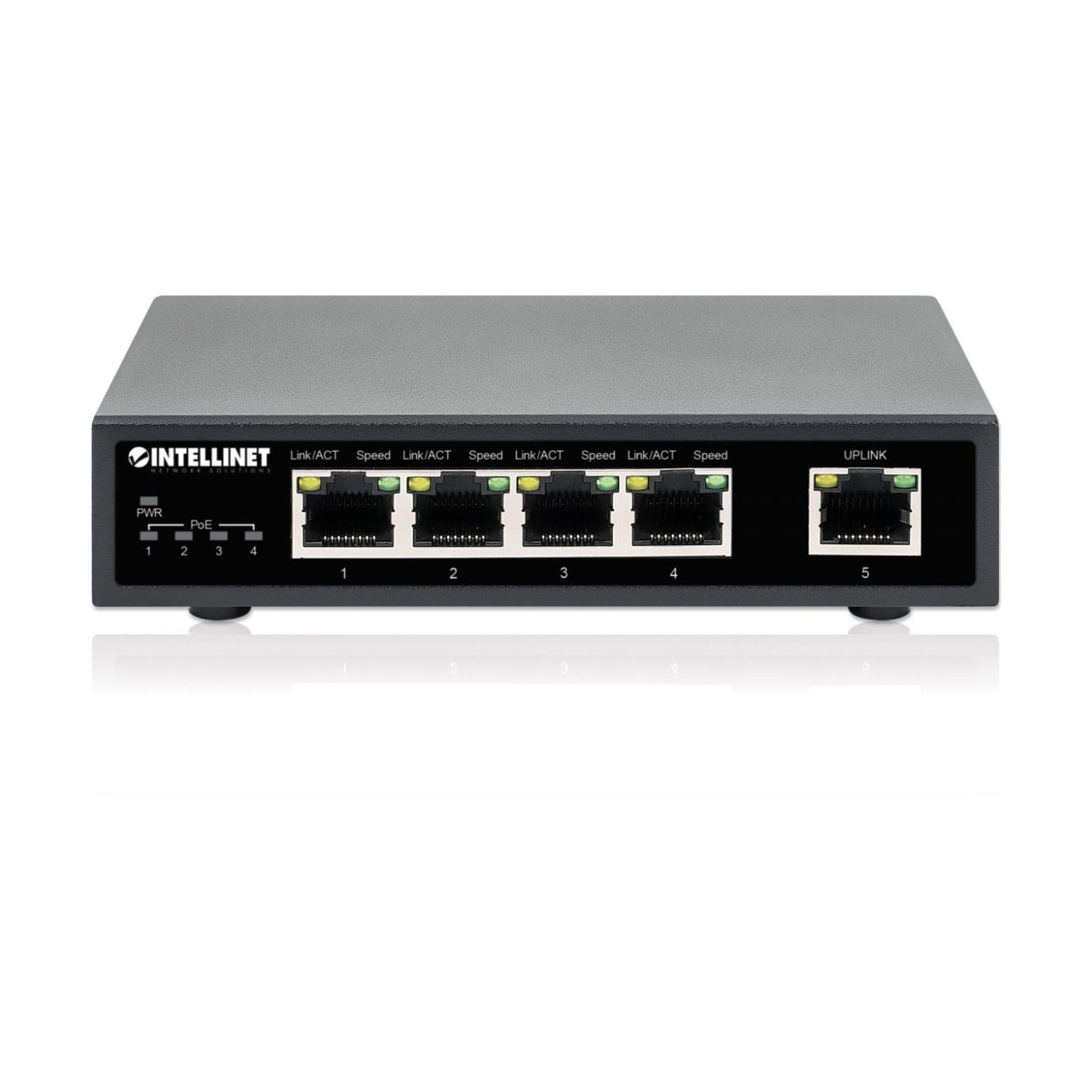 Switch PoE+ con 5 Puertos Gigabit INTELLINET 561839