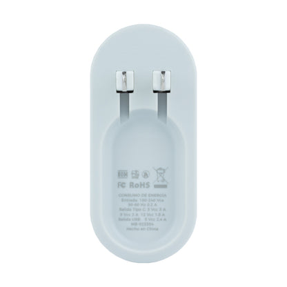 Cargador  Mobifree Cargador de pared USB y Tipo C
