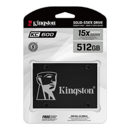 SSD Kingston Technology KC600 1 TB 550/520 MB/s (SKC600/1024G)