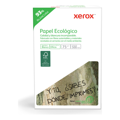 Papel Bond Ecológico Oficio XEROX Ecológico