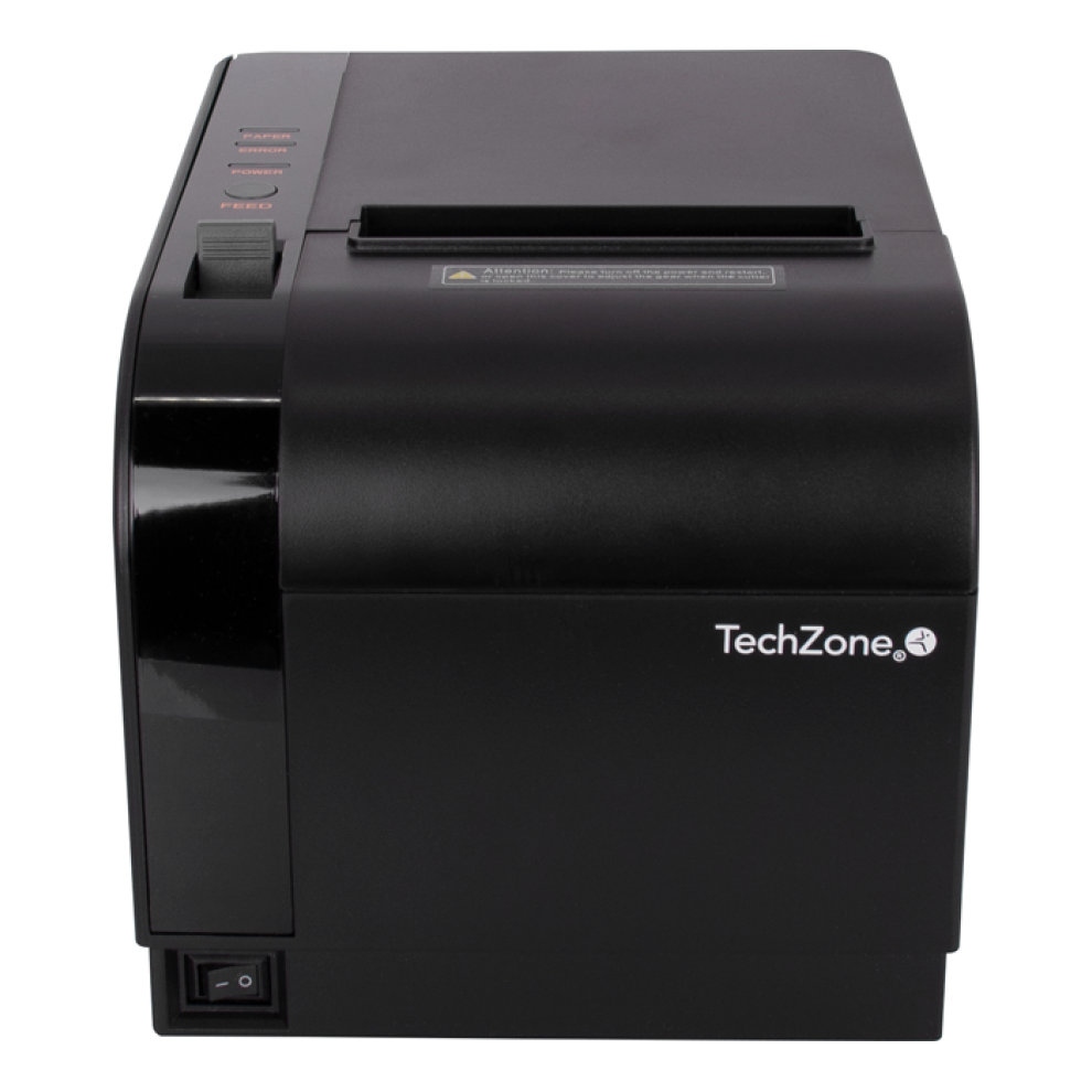 Impresora POS Térmica TECHZONE TZBE301 de 300 mm/s con USB, Serial, RJ45 y RJ11