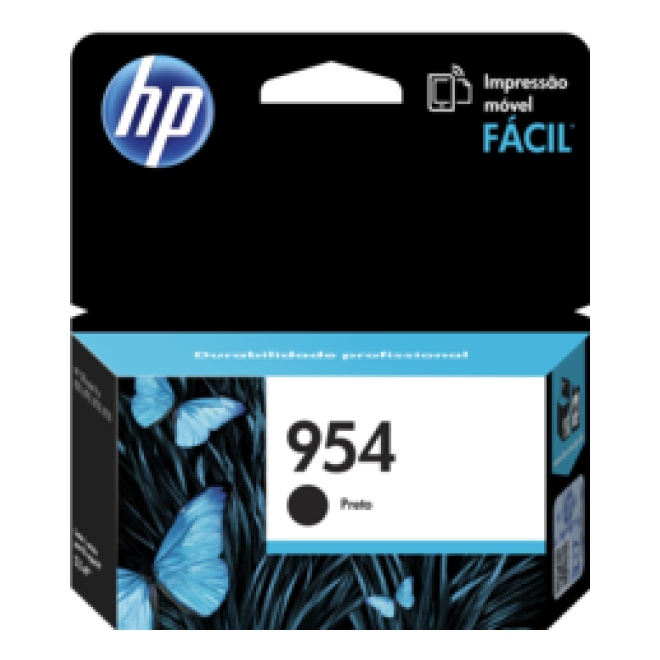 Cartucho de Tinta HP Original 954 Negro – Para OfficeJet Pro 7740, OfficeJet Pro 8710, OfficeJet Pro 8720 (L0S59AL)